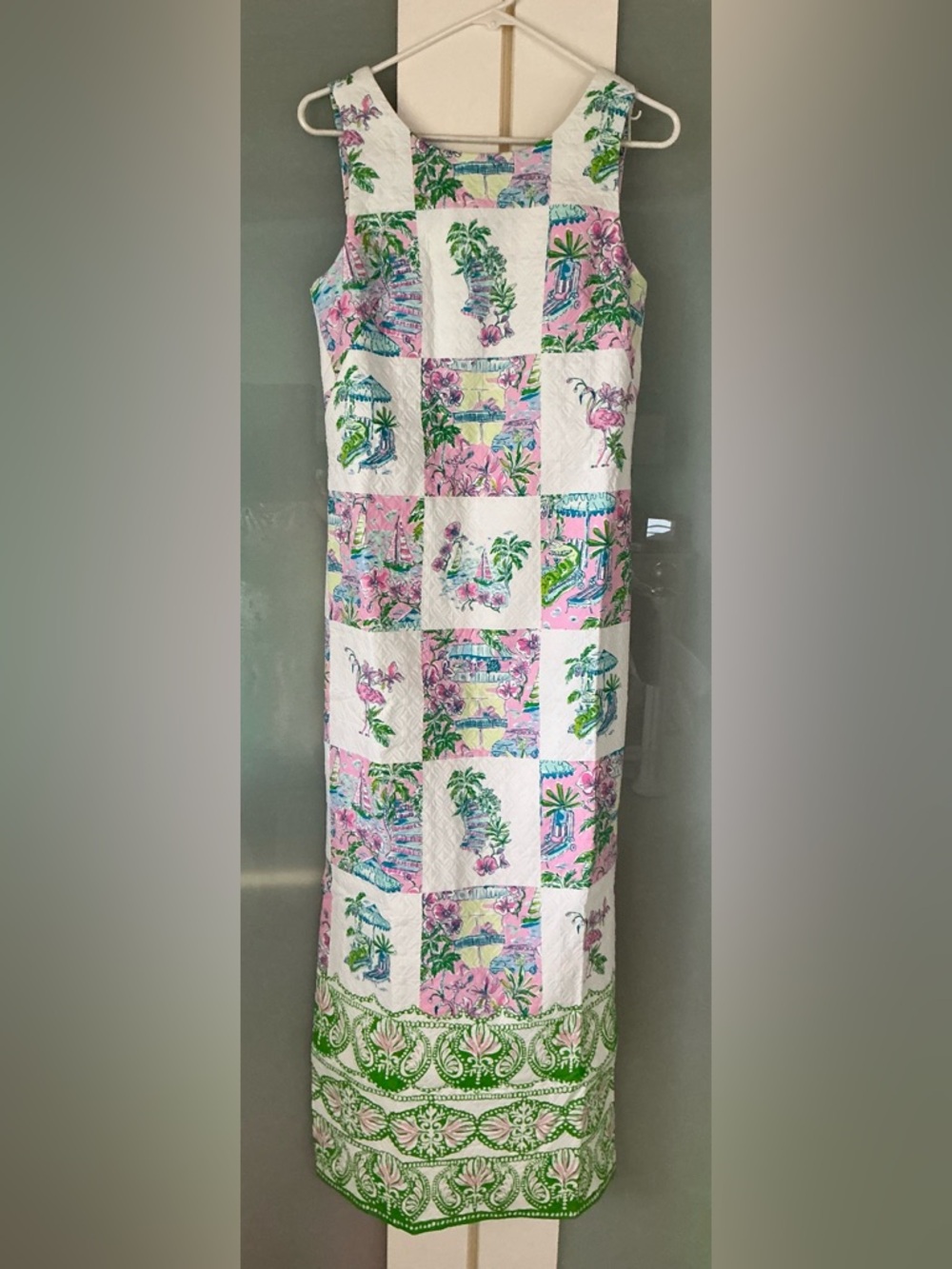 NWTLilly Pulitzer Dee Patch Maxi Dress in print Multi Sunny Dee Patch